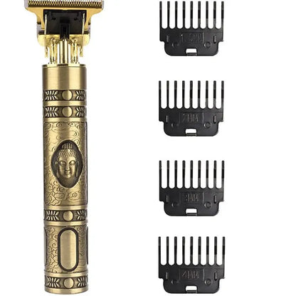 Tagliacapelli Elettrico e Regolabarba da Uomo con Modalità di Ricarica USB Senza Fili