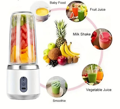 Spremiagrumi Portatile Ricaricabile via USB - Facile da Pulire, Perfetto per Bevande di Frutta e Verdura, Milkshake